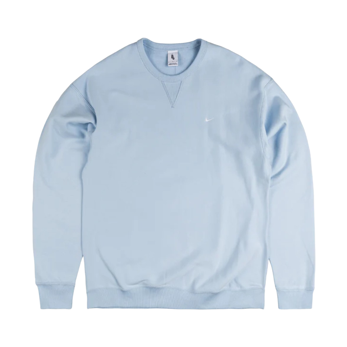 HV1087-441 Nike Solo Swoosh Fleece Crew Celestine Blue White - Asia