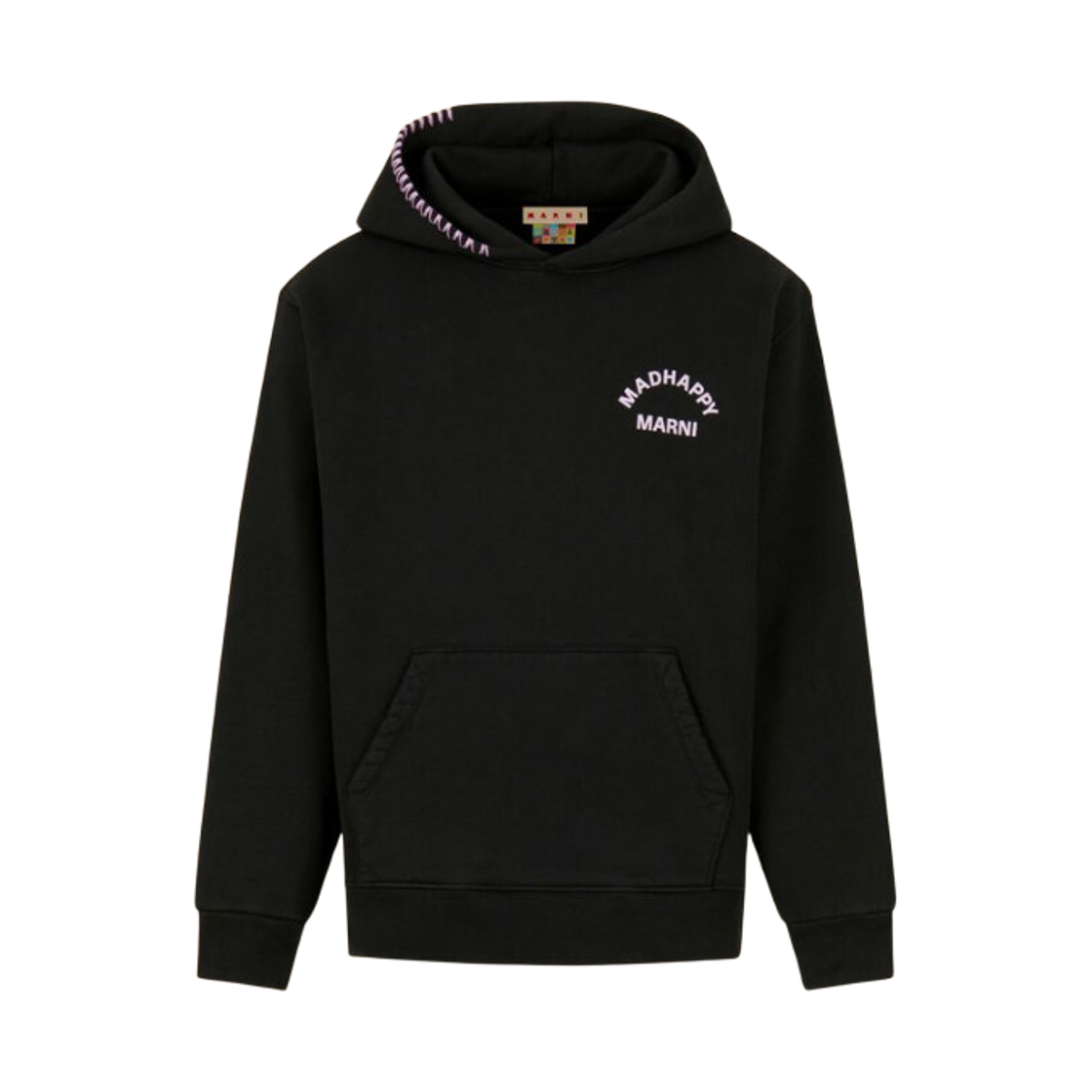 마르니 x 매드해피 코튼 애니멀 프린트 후드 블랙(Marni x Madhappy Cotton Hoodie with Animal Print Black)