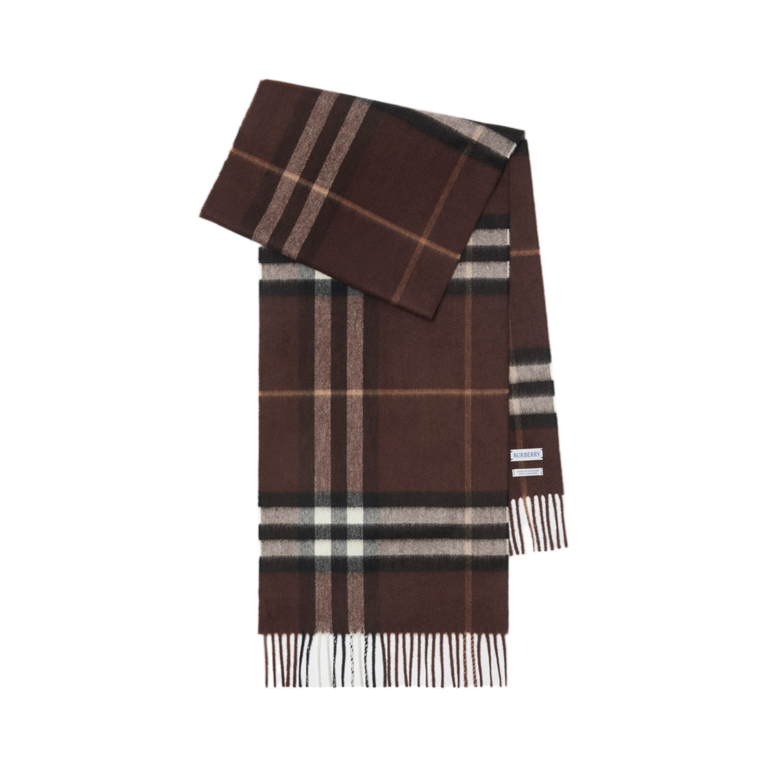 8112638 (W) Burberry Check Cashmere Muffler Treacle