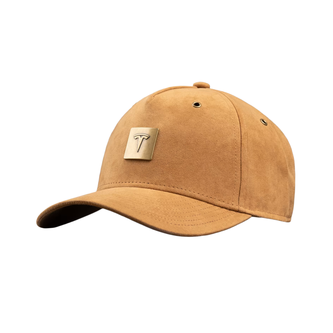 1860534-00-A Tesla Icon Suede Cap Ocre