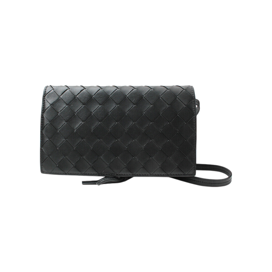 IT6JW3FUA3CD Bottega Veneta Black Woven Crossbody Bag