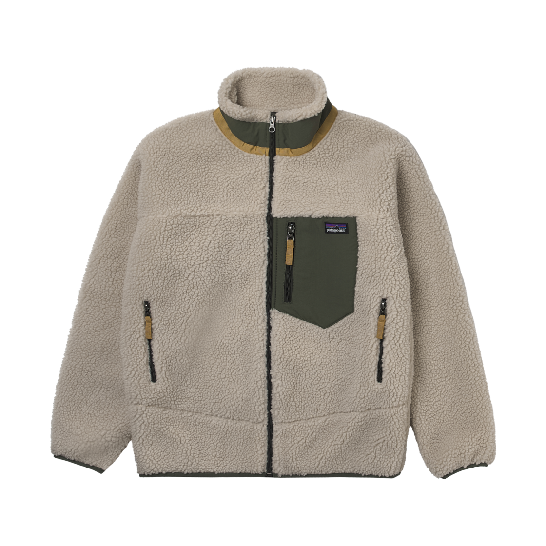 65625 (Kids) Patagonia Retro-X Jacket Natural Ink Black