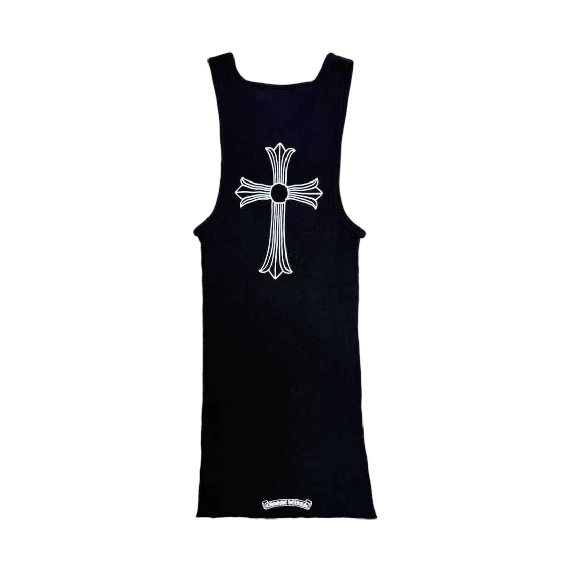 크롬하츠 크로스 티바 로고 탱크탑 블랙(Chrome Hearts Cross T-Bar Logo Tank Top Black)