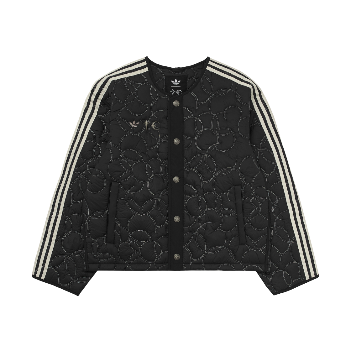 KC2231 Adidas x Thug Club Padded Jacket Black Silver Metallic - KR Sizing