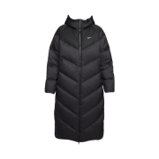 (W) Nike NSW Wind Puffer Storm-Fit Loose Hooded Down Parka Black Sail
