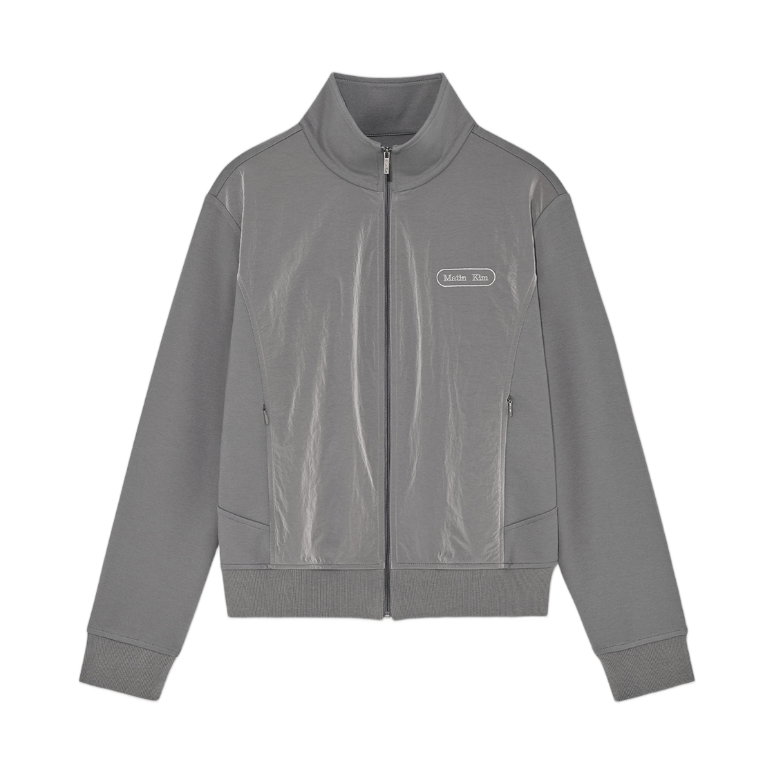 MK2511JP013MGY (W) Matin Kim High Neck Windbreaker Zip Up Grey