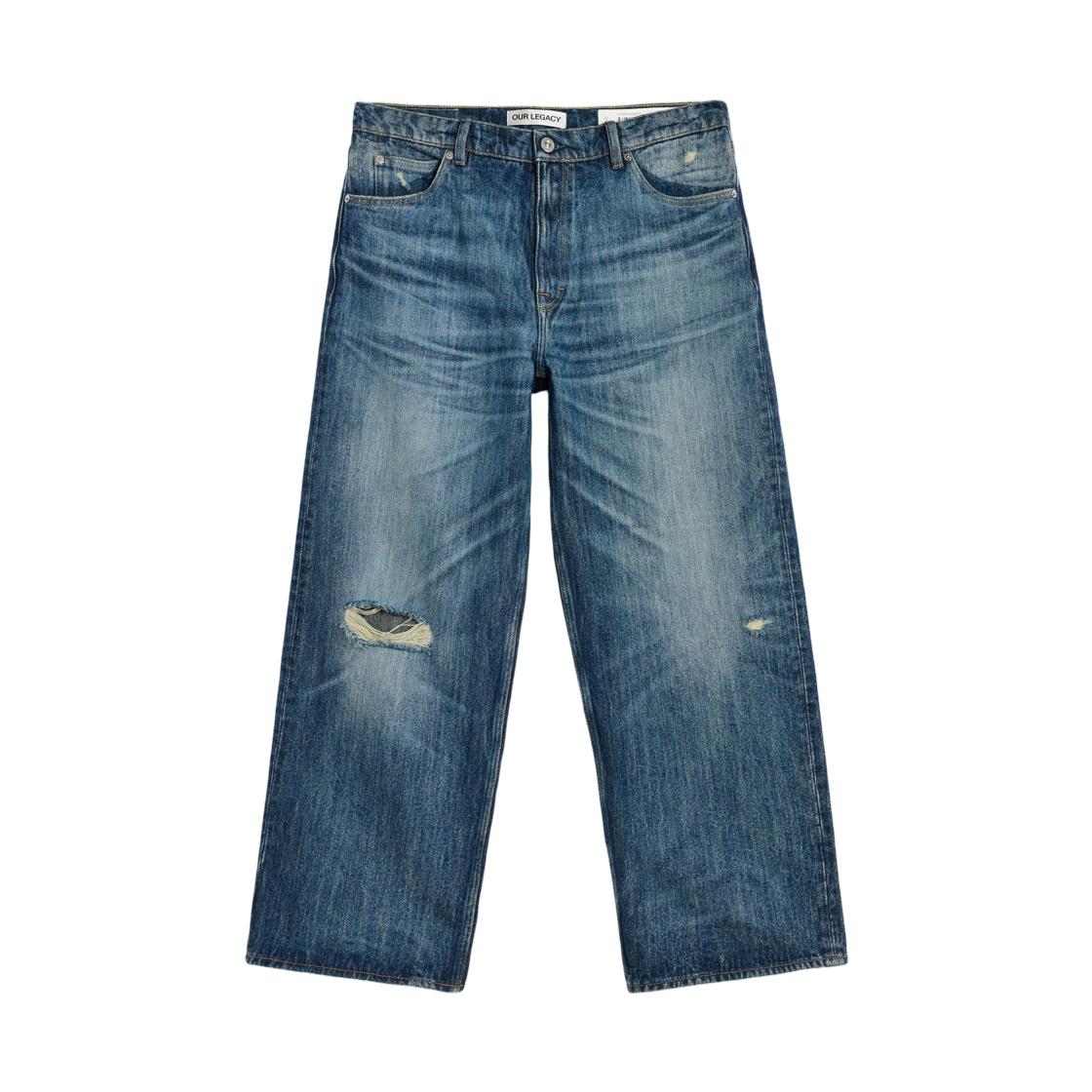 M4255VR Our Legacy Vast Cut Road Worn Rope Twill