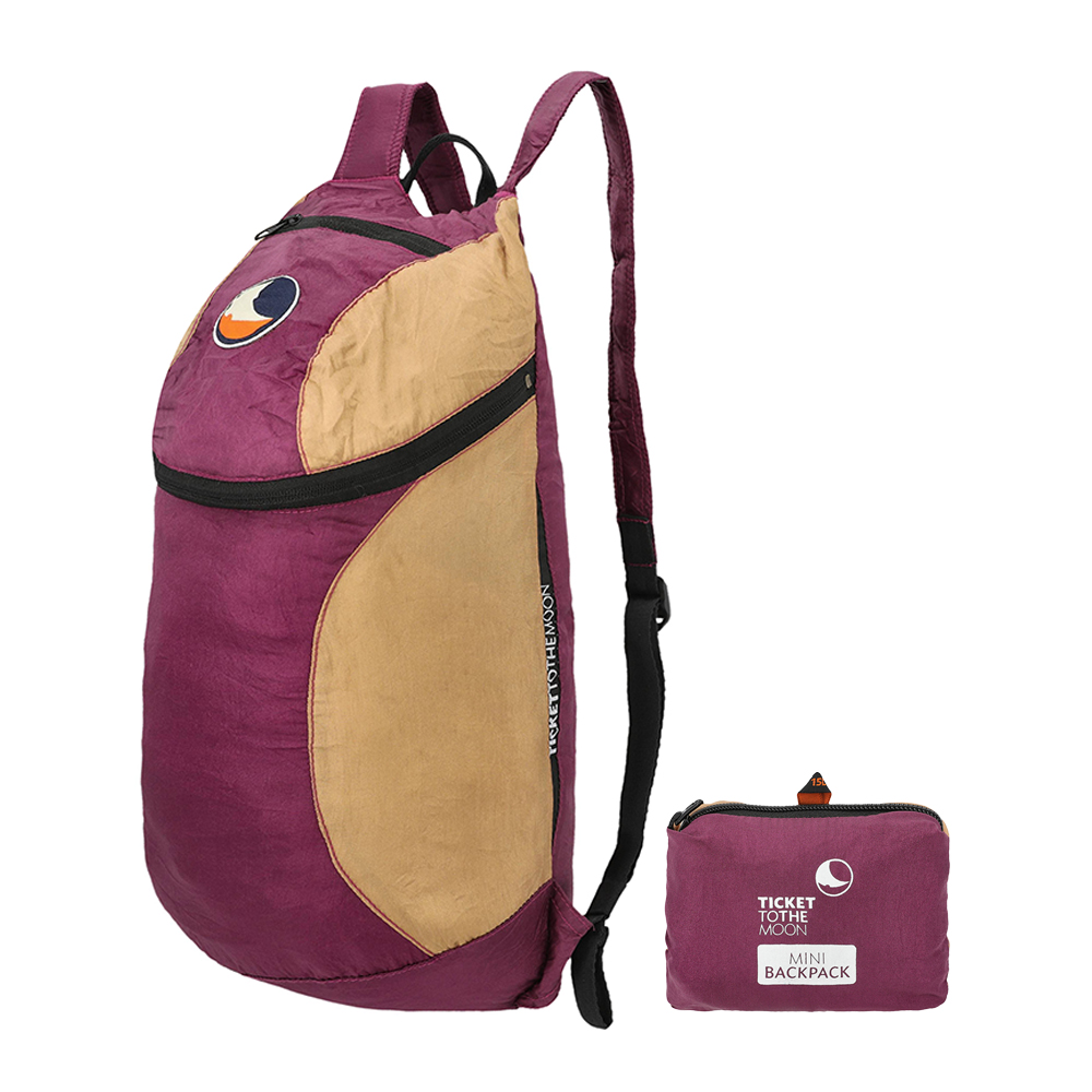 티켓투더문 미니 백팩 15L 플럼 헤이즐넛(Ticket To The Moon Mini Backpack 15L Plum Hazelnut) - 2