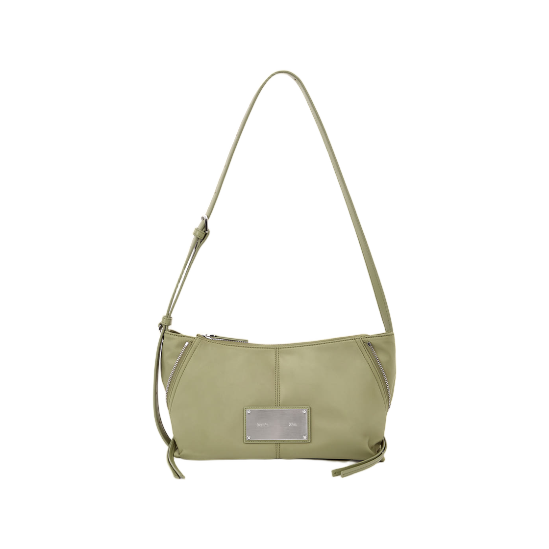 MK2577BG098MKH Matin Kim Side Zipper Fabric Two Way Bag Khaki