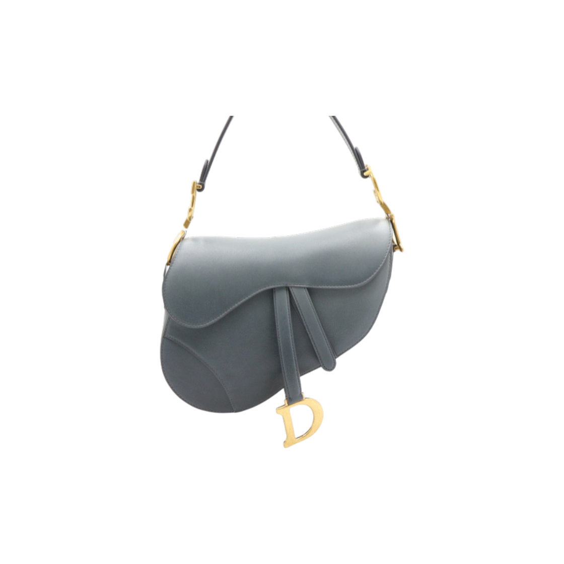 ITUQCR246C9V Dior M0446CSJG Smooth Calfskin Gold Hardware Saddle Women's Shoulder Bag