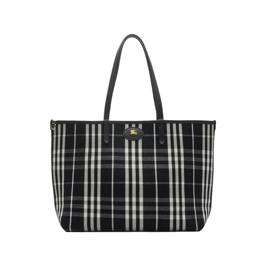 버버리 미디움 리버시블 블룸즈버리 토트 블랙 칼리코 베이지(Burberry Medium Reversible Bloomsbury Tote Black Calico Beige) - 3