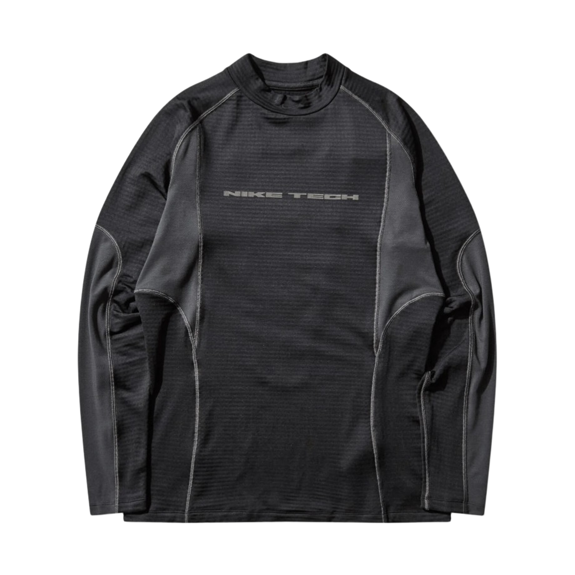 나이키 테크 베이스 레이어 롱슬리브 탑 블랙 앤트러사이트 - US/EU(Nike Tech Base Layer Long Sleeve Top Black Anthracite - US/EU) - 1