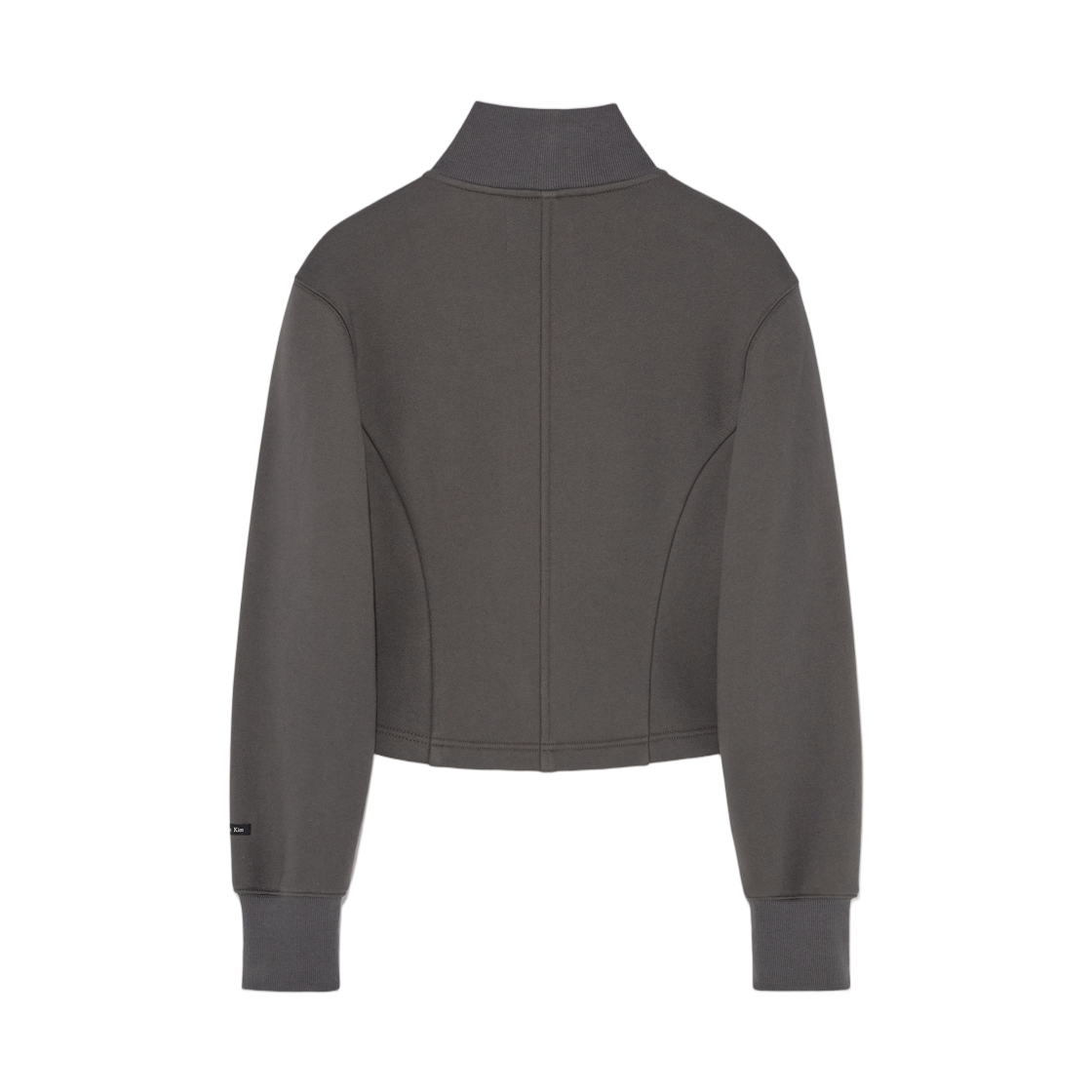 (W) 마뗑킴 하이 넥 벌룬 버튼 가디건 차콜((W) Matin Kim High Neck Balloon Button Cardigan Charcoal) - 2