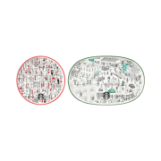 Starbucks x Where's Wally Joyful Plate Set (Set of 2)