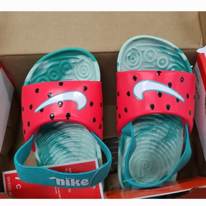 (TD) Nike Kawa Slide SE1 Siren Red Washed Teal 착용 스타일