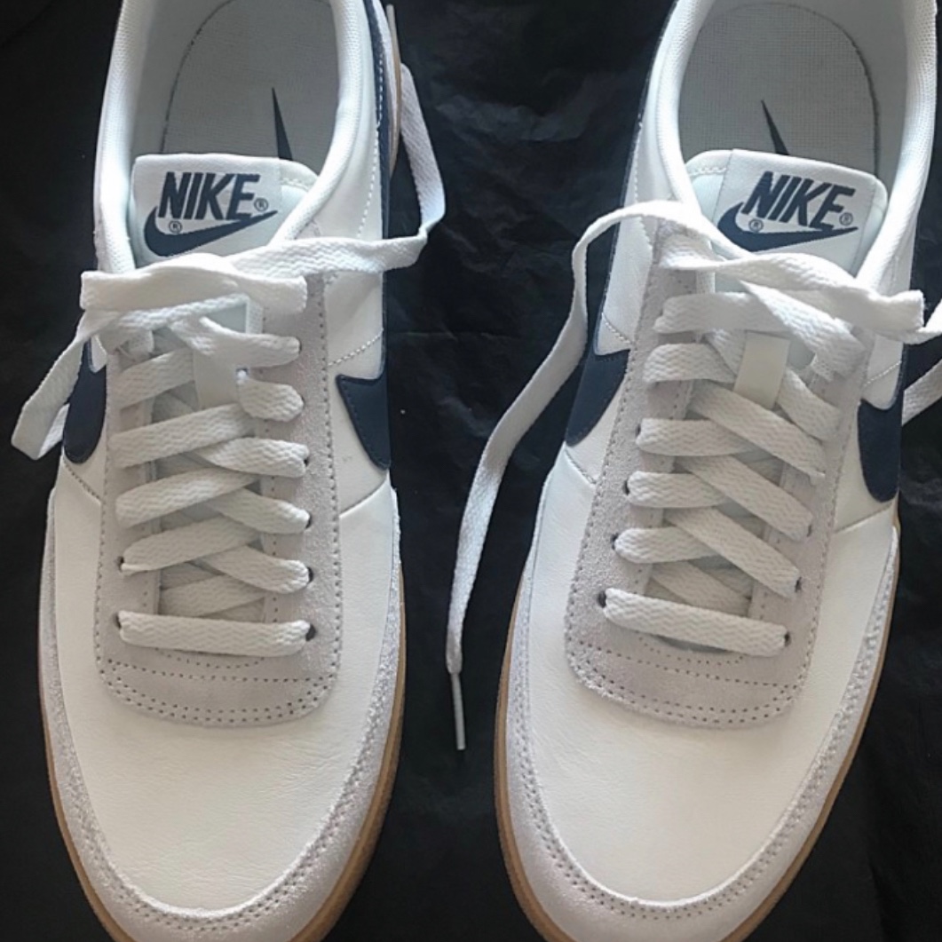 Nike x J.Crew Killshot 2 Sail Midnight Navy 착용 스타일