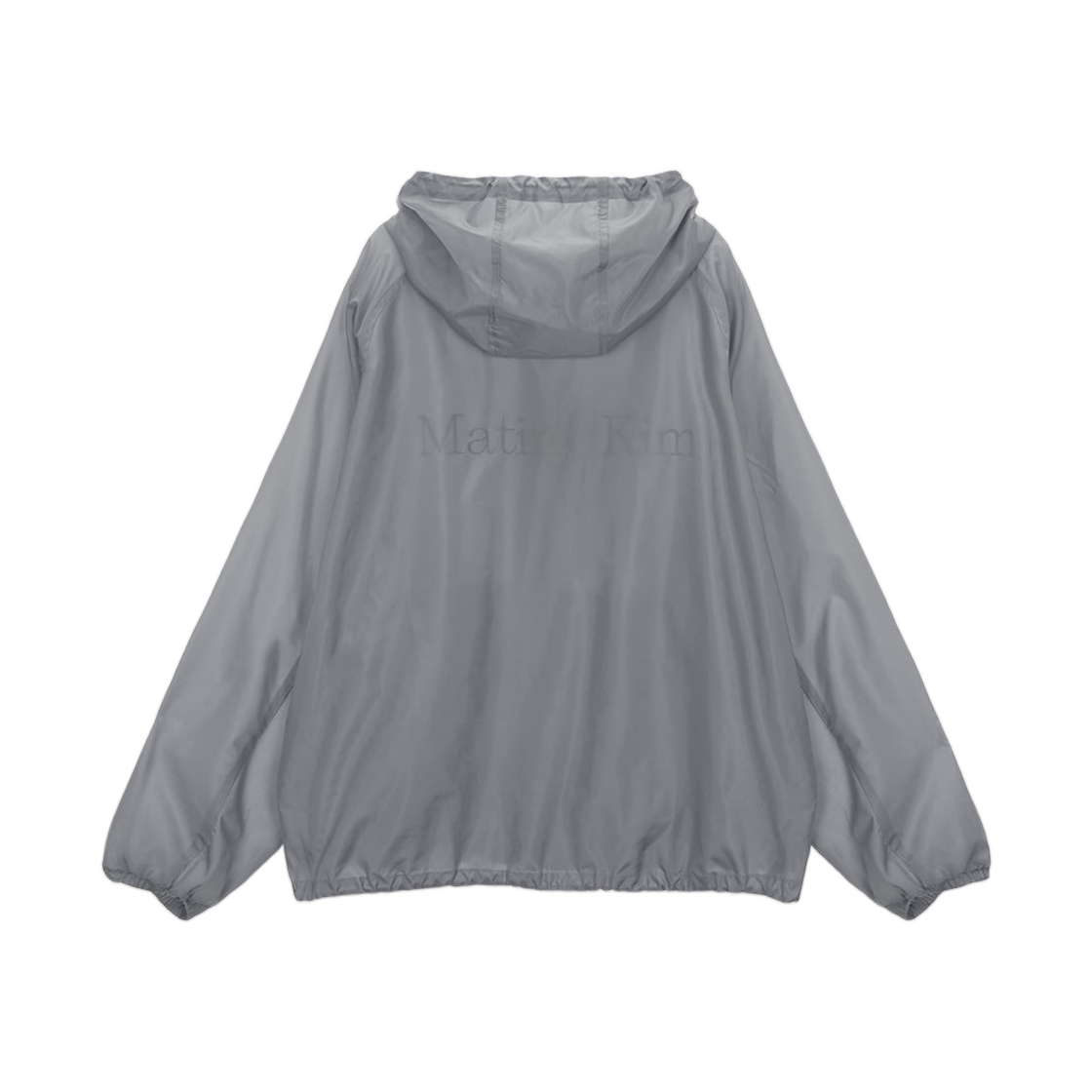 마뗑킴 라이트 후디 윈드브레이커 그레이(Matin Kim Light Hoody Windbreaker Grey) - 2