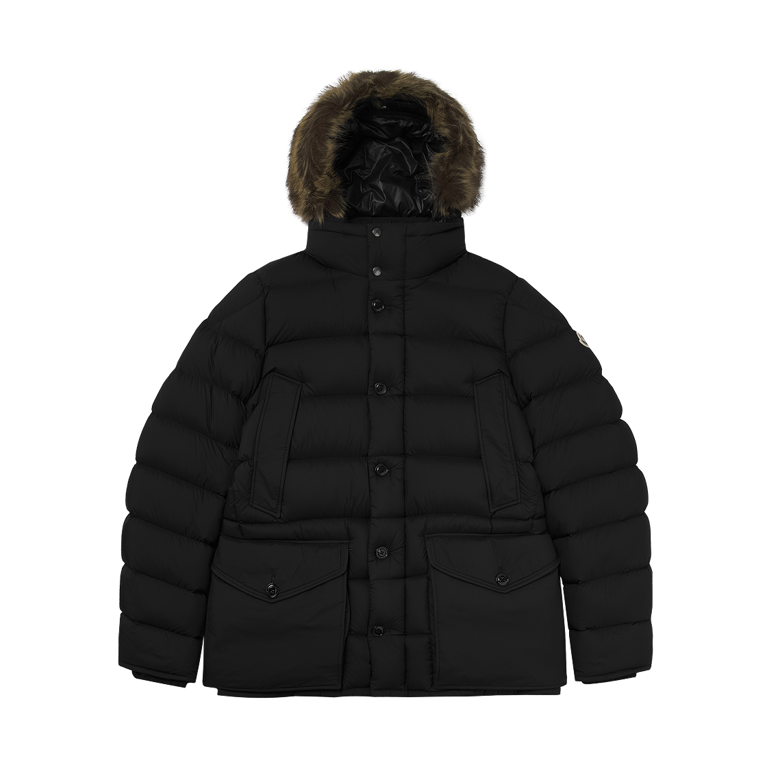 몽클레르 클루니 후드 미드 렝스 다운 자켓 블랙 - 25FW(Moncler Clunye Hooded Mid Length Down Jacket Black - 25FW)