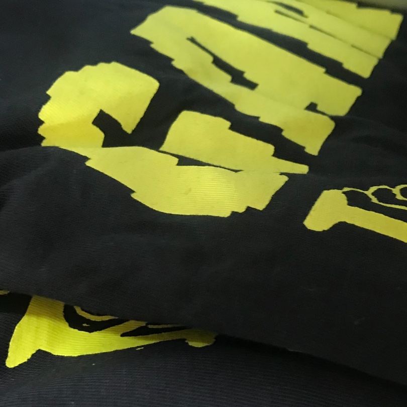 (W) Ganni Love Club T-Shirt Phantom 착용 스타일