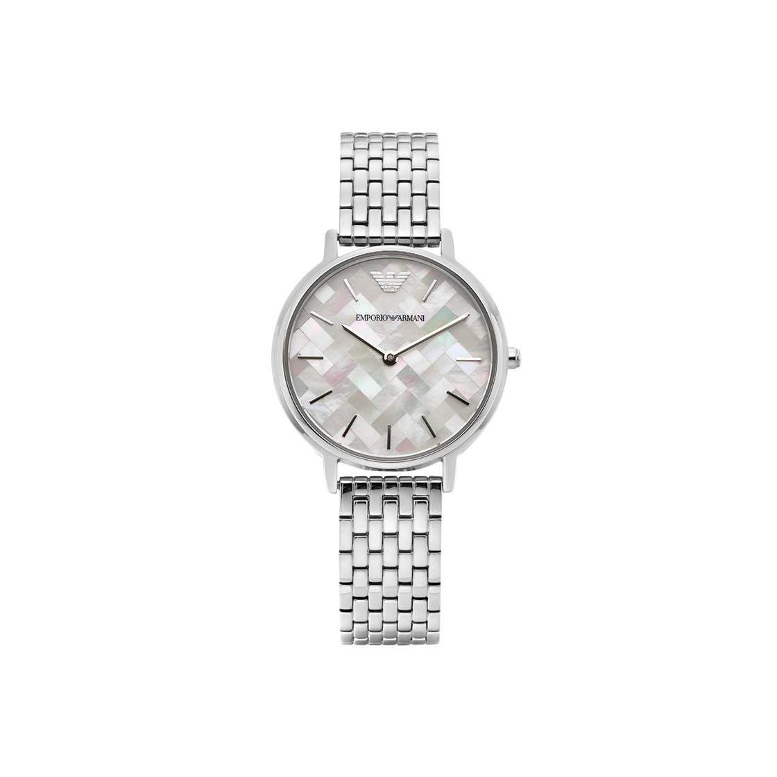 AR11112 (W) Emporio Armani Kappa 32mm Metal Watch Mosaic Silver