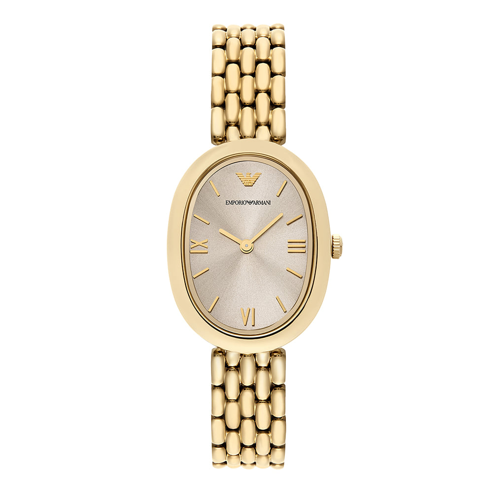 (W) 엠포리오 아르마니 신포니아 34mm 메탈 시계 그레이 골드((W) Emporio Armani Sinfonia 34mm Metal Watch Gray Gold) - 2