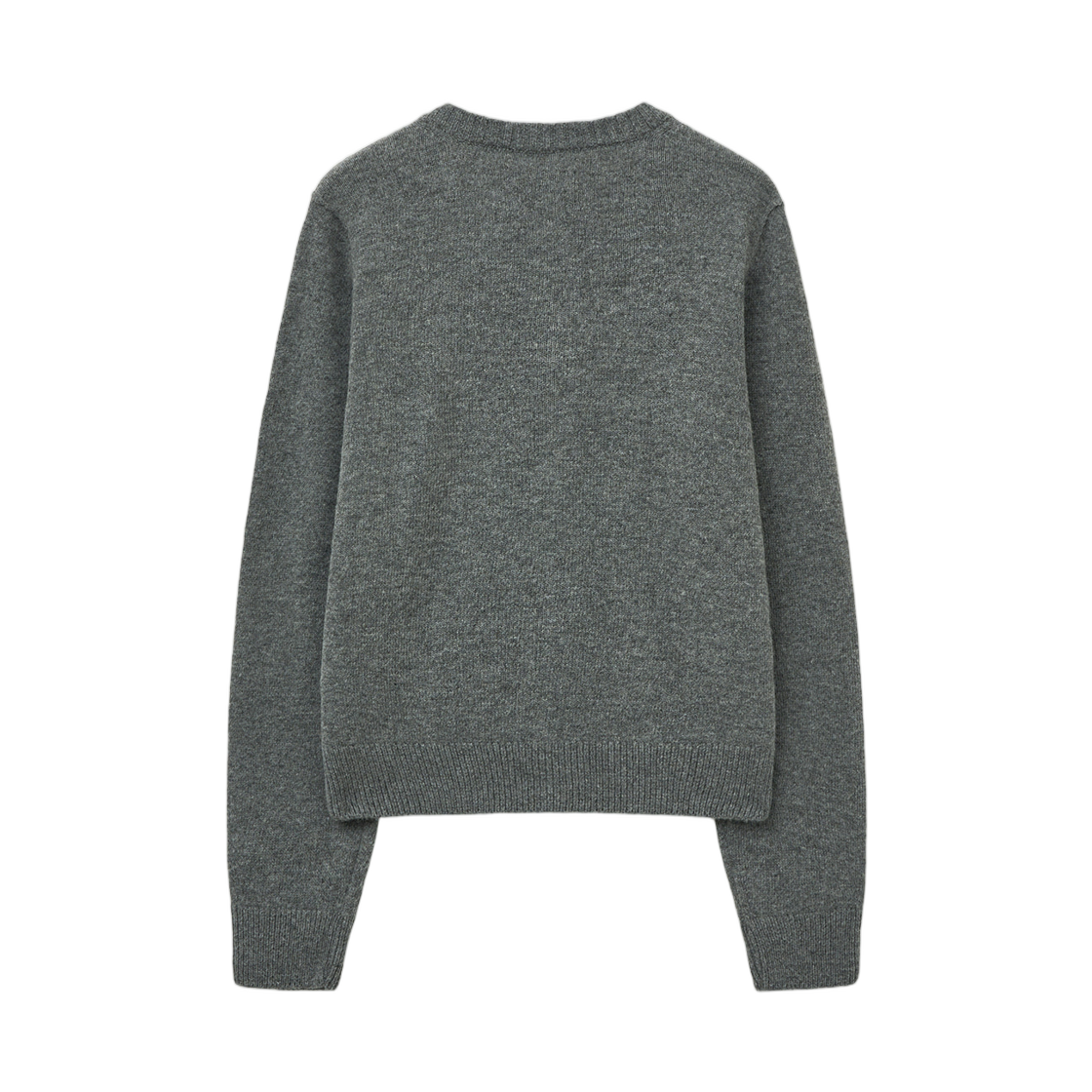 (W) 마뗑킴 캐시미어 블렌디드 라운드 니트 가디건 그레이((W) Matin Kim Cashmere Blended Round Knit Cardigan Grey) - 2