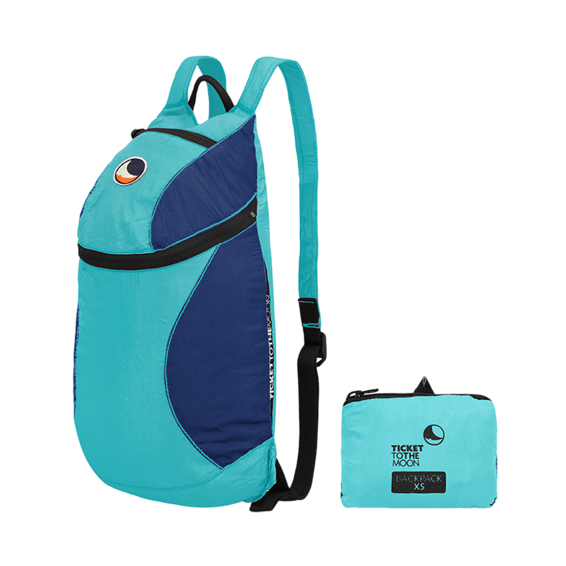 TMBPXS1439 Ticket To The Moon Backpack XS 6L Turquoise Royal Blue