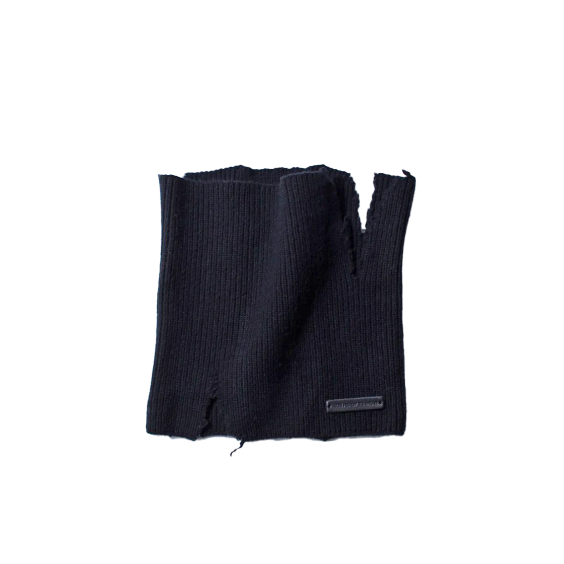 소이 브로큰 넥 워머 블랙 - 25FW(Soe Broken Neck Warmer Black - 25FW)