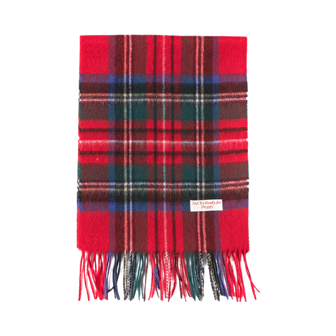 NV25WIMF01RE N ARCHIVE Heritage Tartan Wool Muffler Red