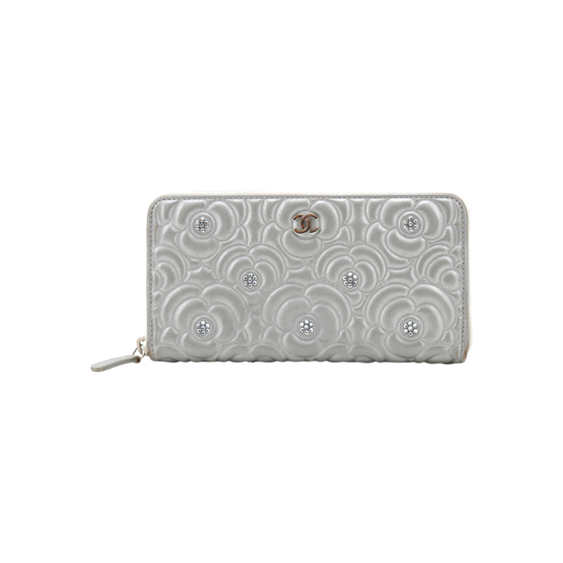 ITNHBLQ6HLG2 Chanel Camellia Long Wallet, Style 24 A82281