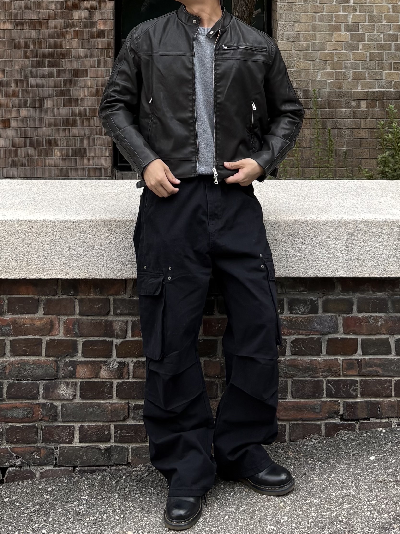Dr. Martens 1461 Smooth Black, Dr. Martens 1460 Smooth Boots Black 착용 스타일 - 4