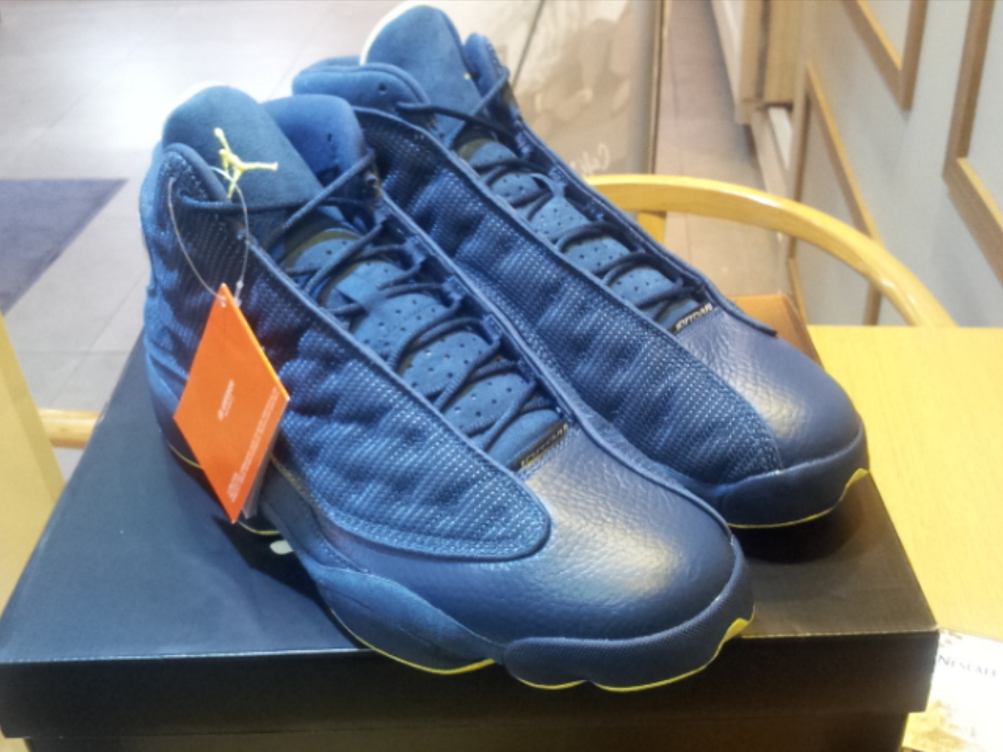 Jordan 13 Retro Squadron Blue 착용 스타일