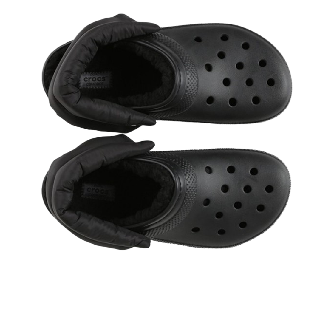 크록스 클래식 퍼프 스트랩 라인드 클로그 블랙(Crocs Classic Puff Strap Lined Clog Black) - 2