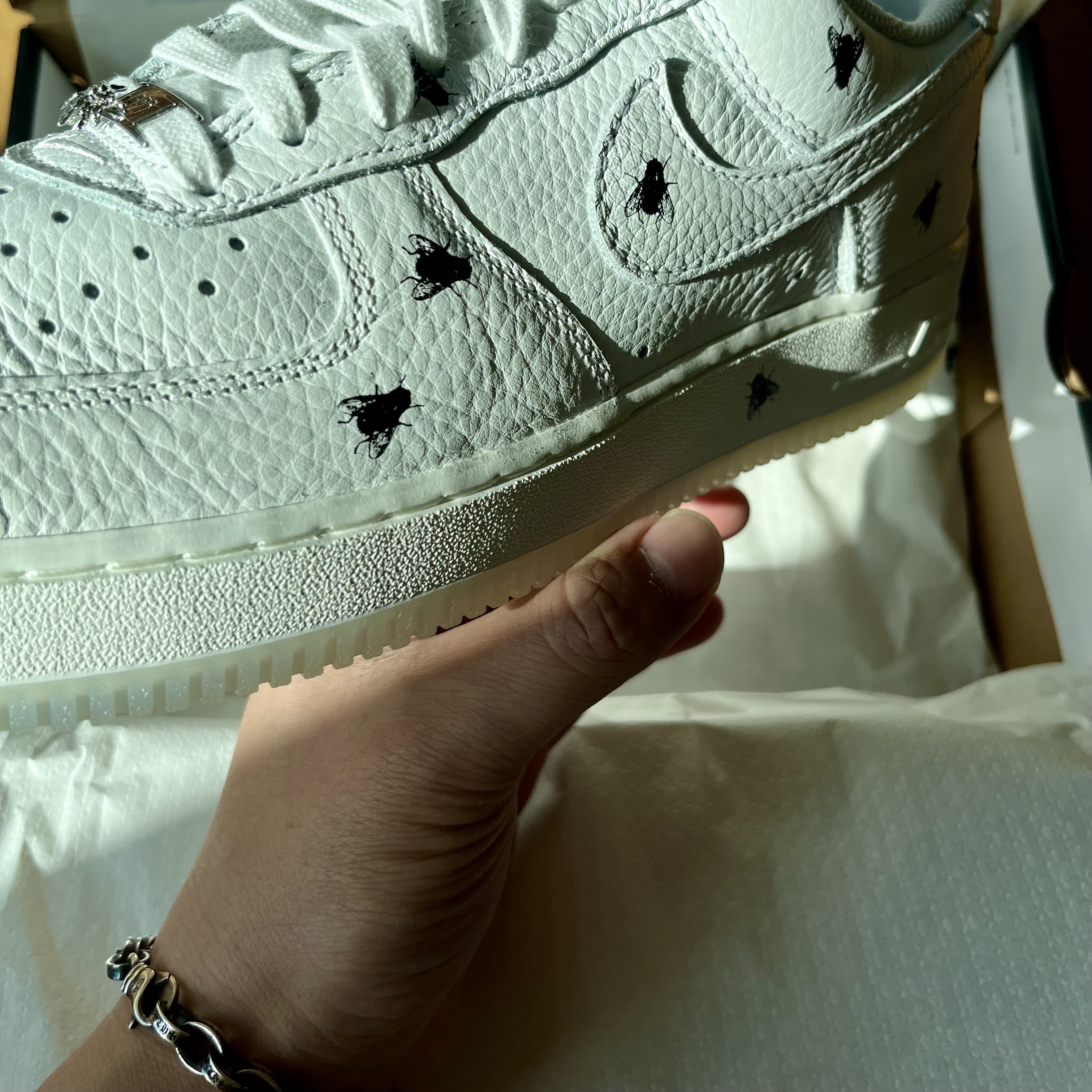 Nike Air Force 1 Retro Summit White and Black 착용 스타일 - 3