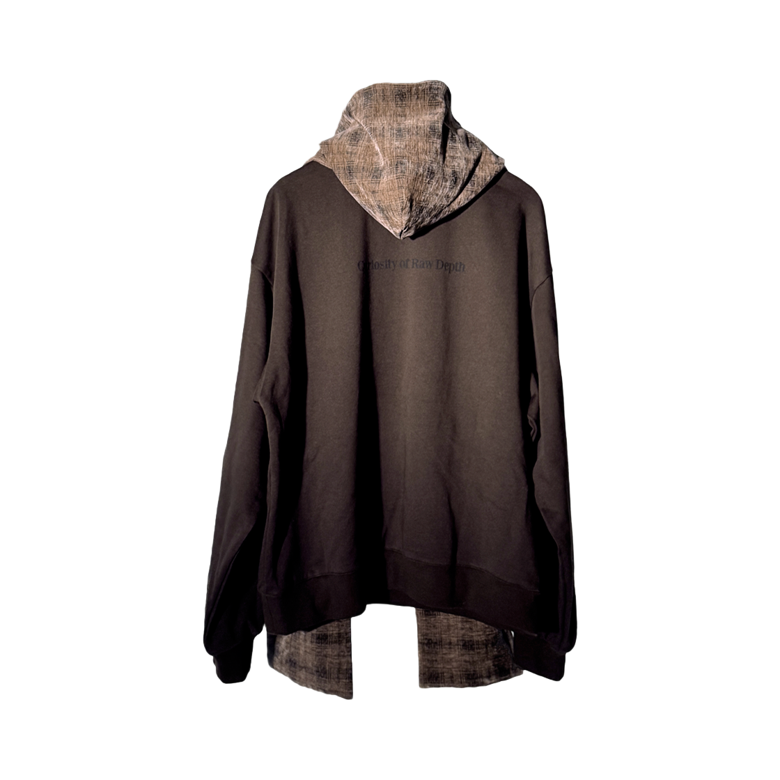 코드 디스커버드 키트 후드 머플러 오버 체크 브라운(Cord Discovered Kit Hood Muffle_Over-Check Brown) - 5