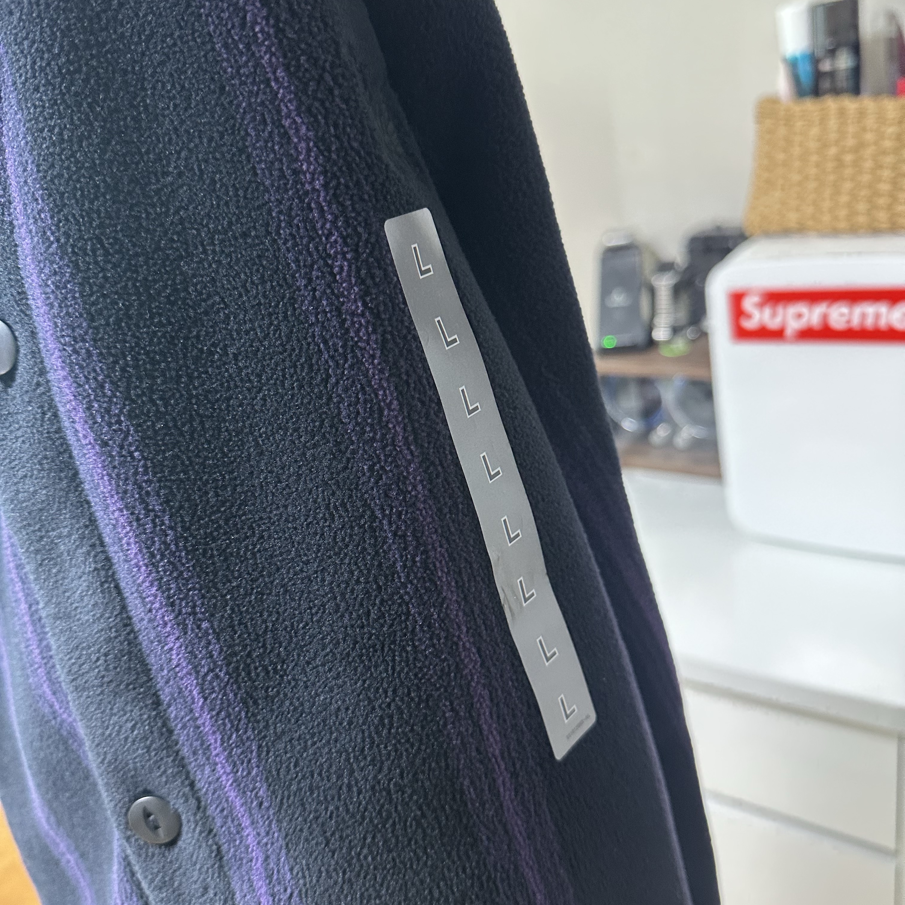 Uniqlo x Needles Fleece Oversized Cardigan Black - KR, Uniqlo x Needles Fleece Wide Pants Black - KR 착용 스타일 - 2