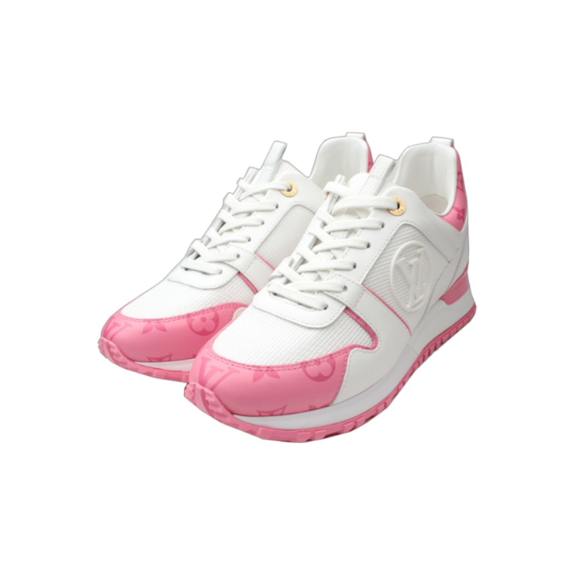 ITF4AMM9AWVE Louis Vuitton Pink Runaway Sneakers Size 37.5