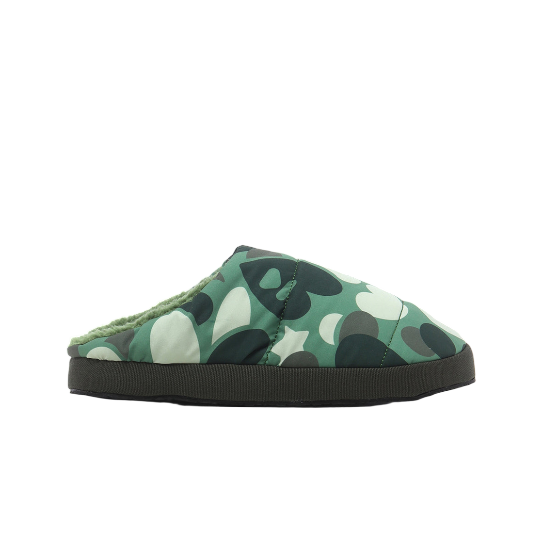 베이프 카모 쉐르파 슬리퍼 그린(BAPE Camo Sherpa Slipper Green) - 1