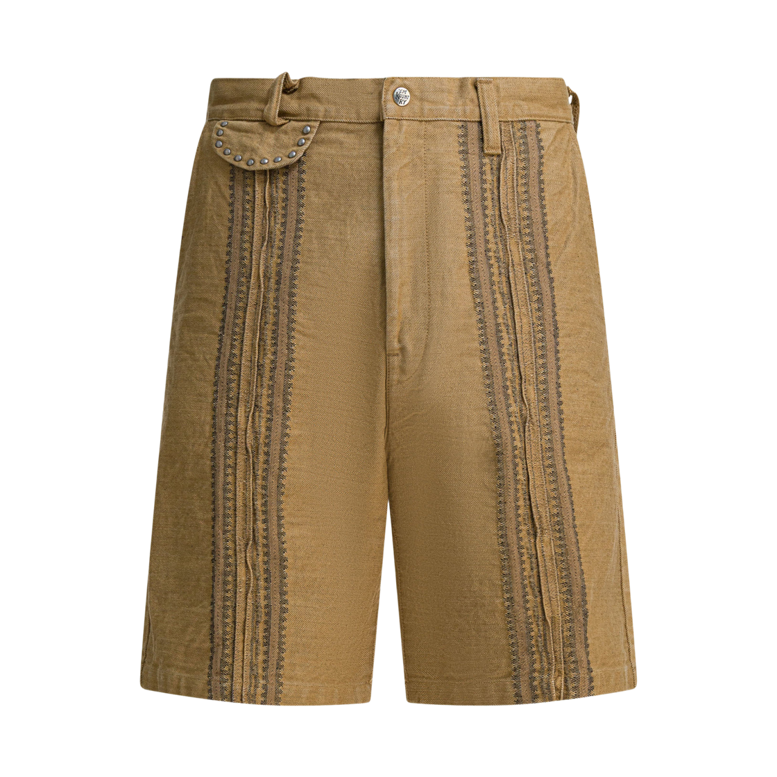 캐피탈 12온즈 야가수리 자카드 데님 쇼츠 브라운(Kapital 12 oz. Yagasuri Jacquard Denim Shorts Brown)