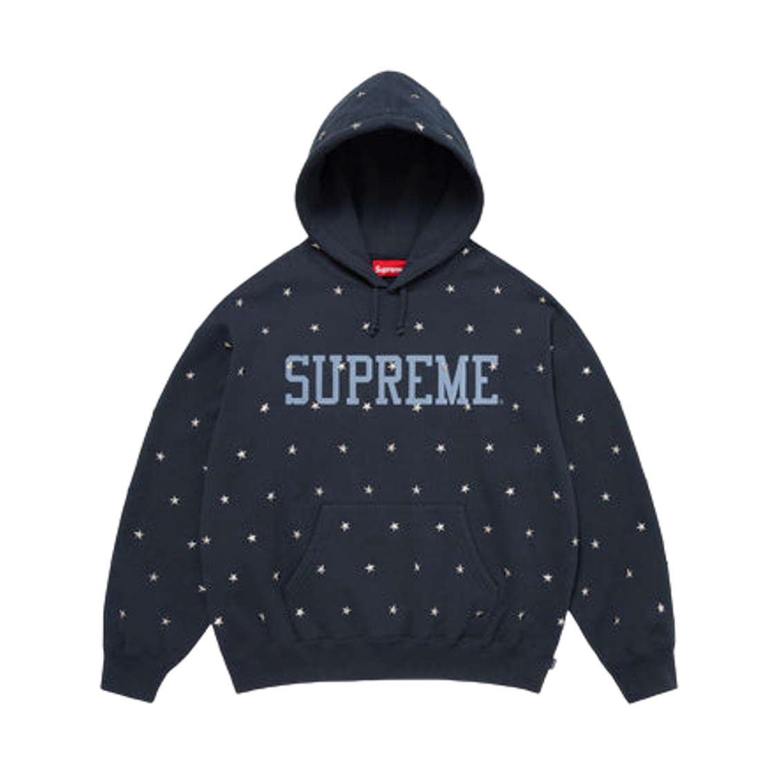 슈프림 스타 스터드 후드 스웨트셔츠 네이비 - 25FW(Supreme Stars Studded Hooded Sweatshirt Navy - 25FW) - 1