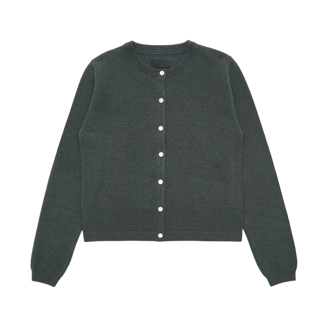 머듈 숏 니트 가디건 차이브(Mudule Short Knit Cardigan Chive)