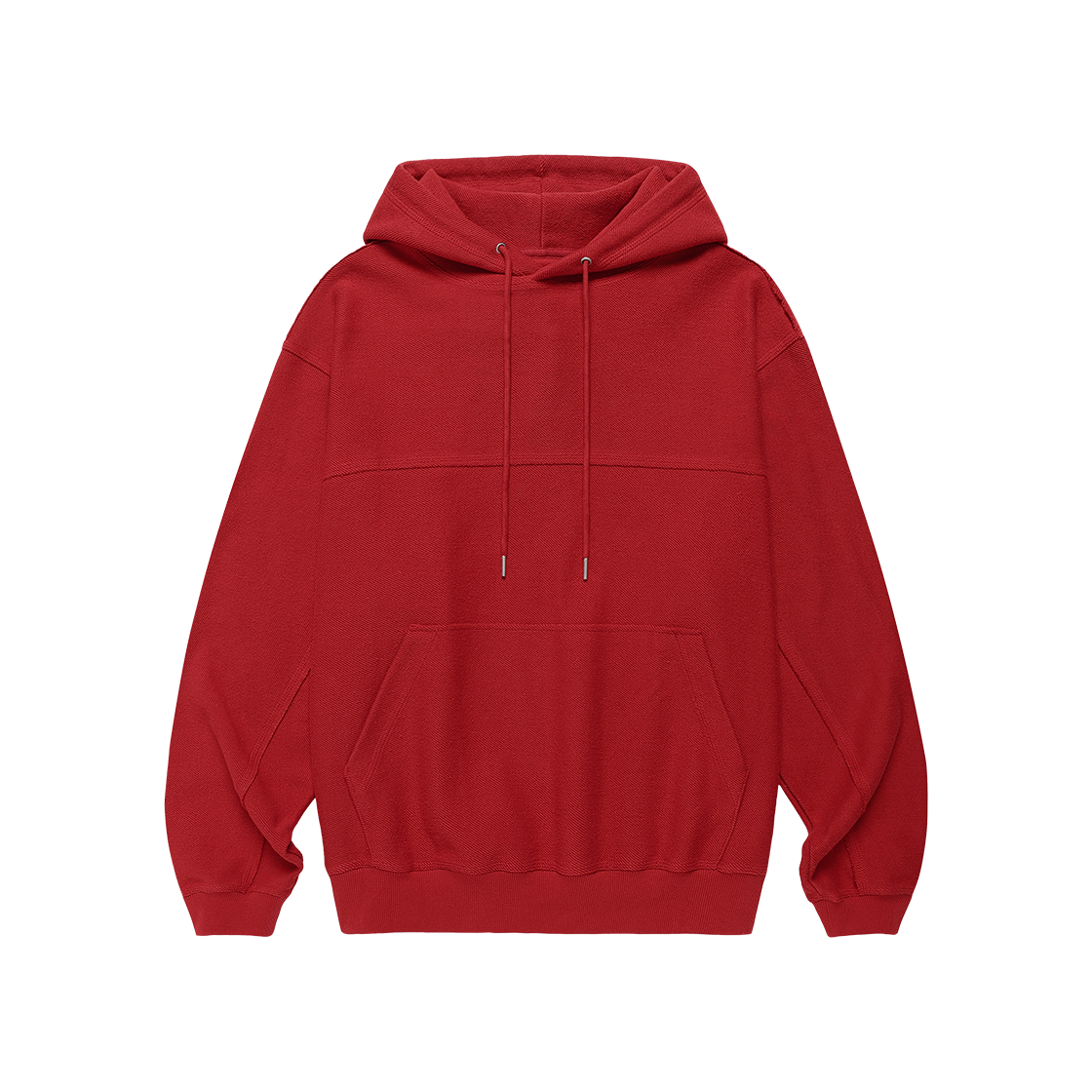 VH2FFUM402ARE Thevinylhouse Reversed Cut Off Hoodie Red