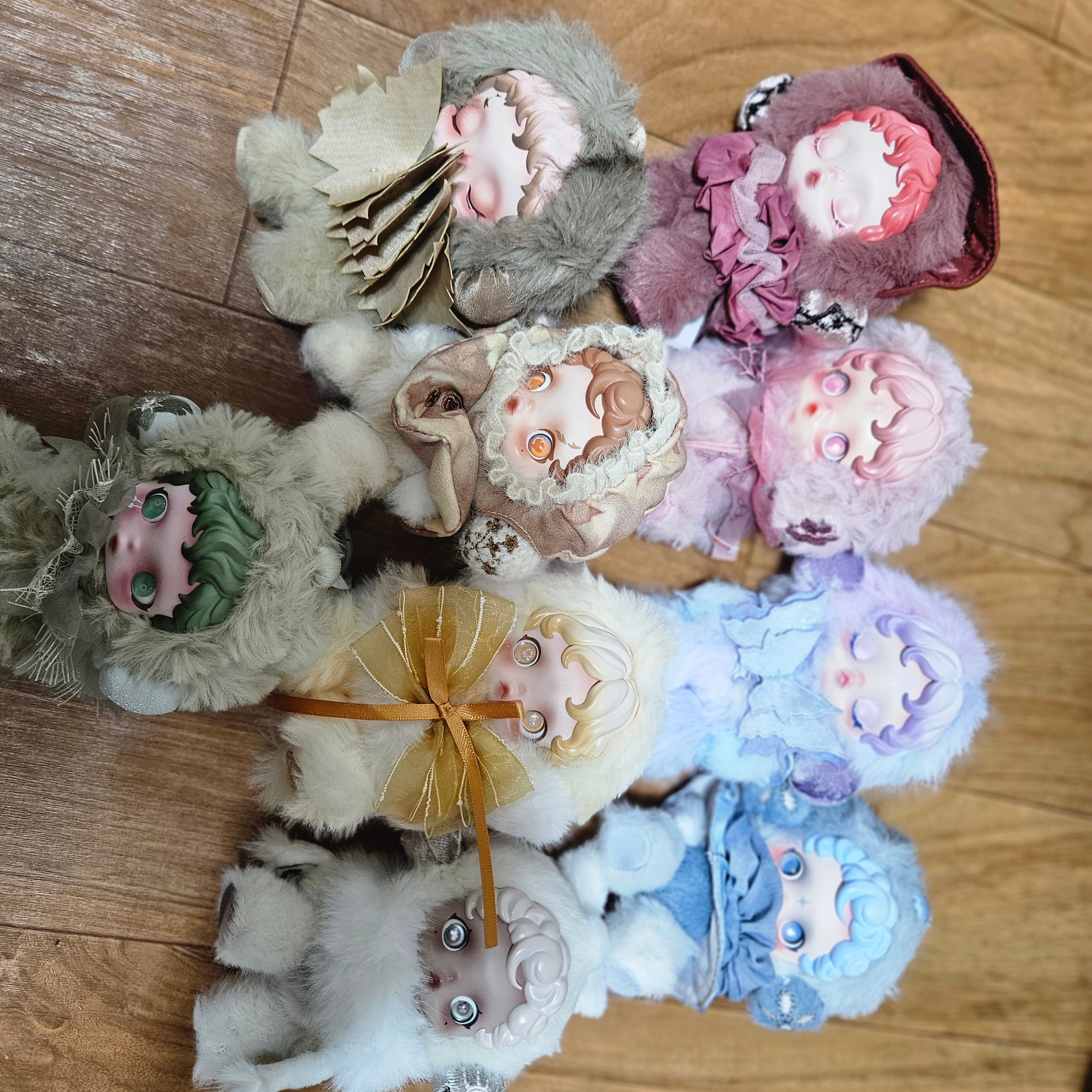 Pop Mart Skullpanda L’Impressionnisme Series Plush Doll (9 Blind Boxes) 착용 스타일