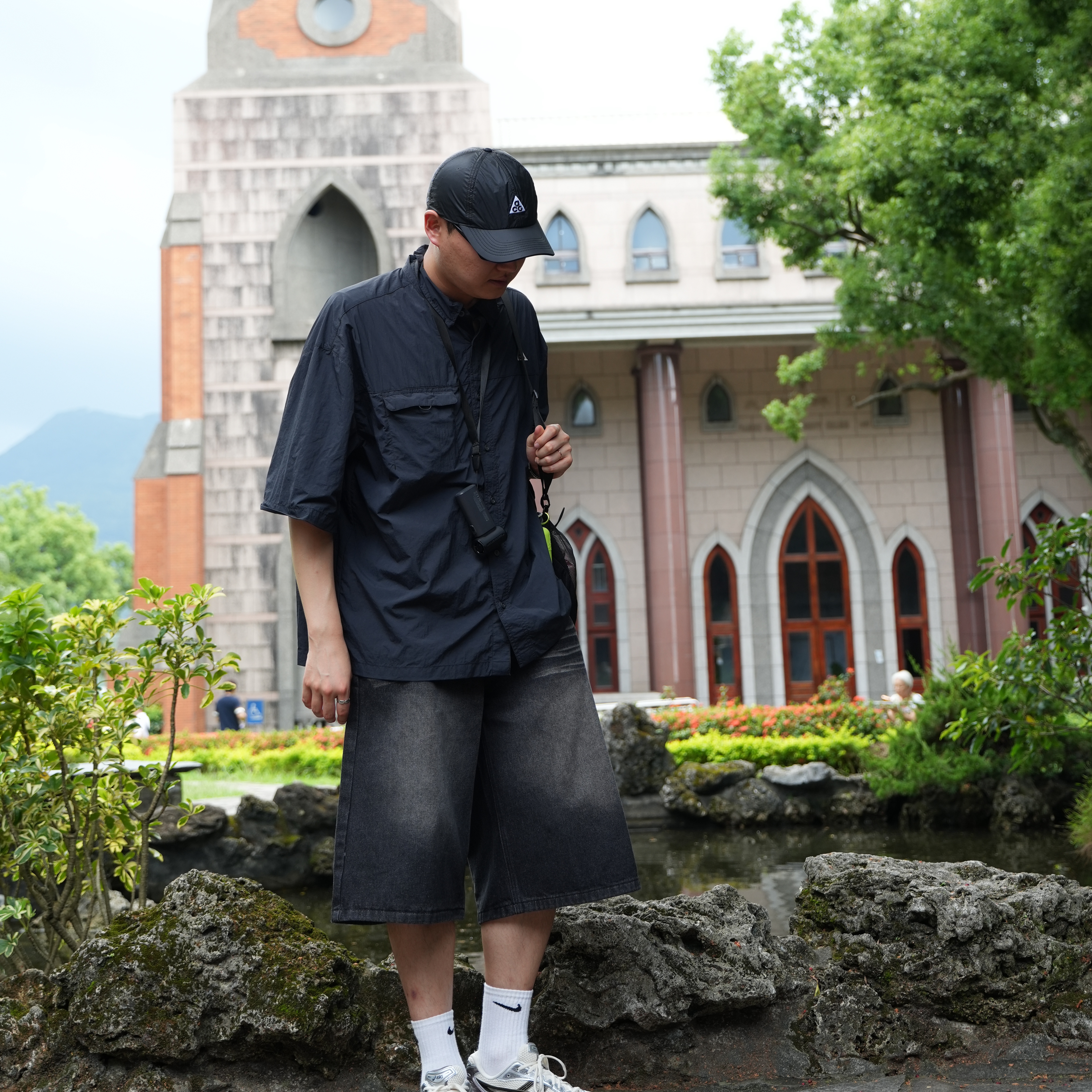 Nike ACG Trail Cap Black 착용 스타일