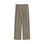 Auralee Light Melton One-Tuck Slacks Khaki Brown - 25AW