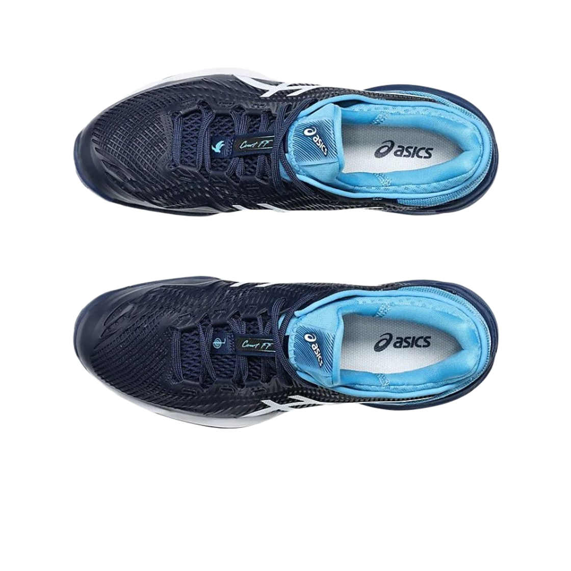 아식스 코트 FF 3 노박 블루 익스팬스 화이트(Asics Court FF 3 Novak Blue Expanse White) - 2