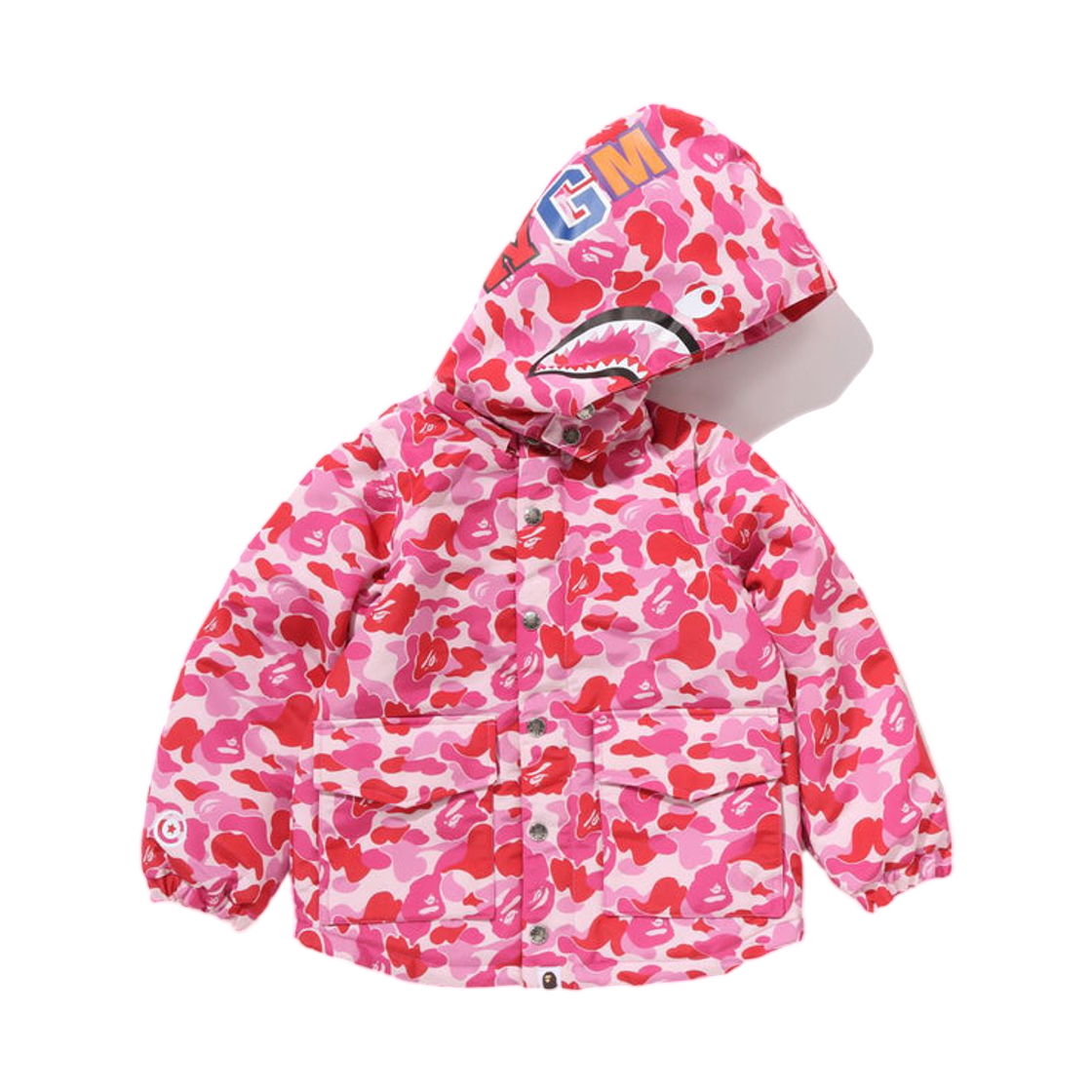 - (Kids) BAPE ABC Camo Shark 4Way Jacket Pink