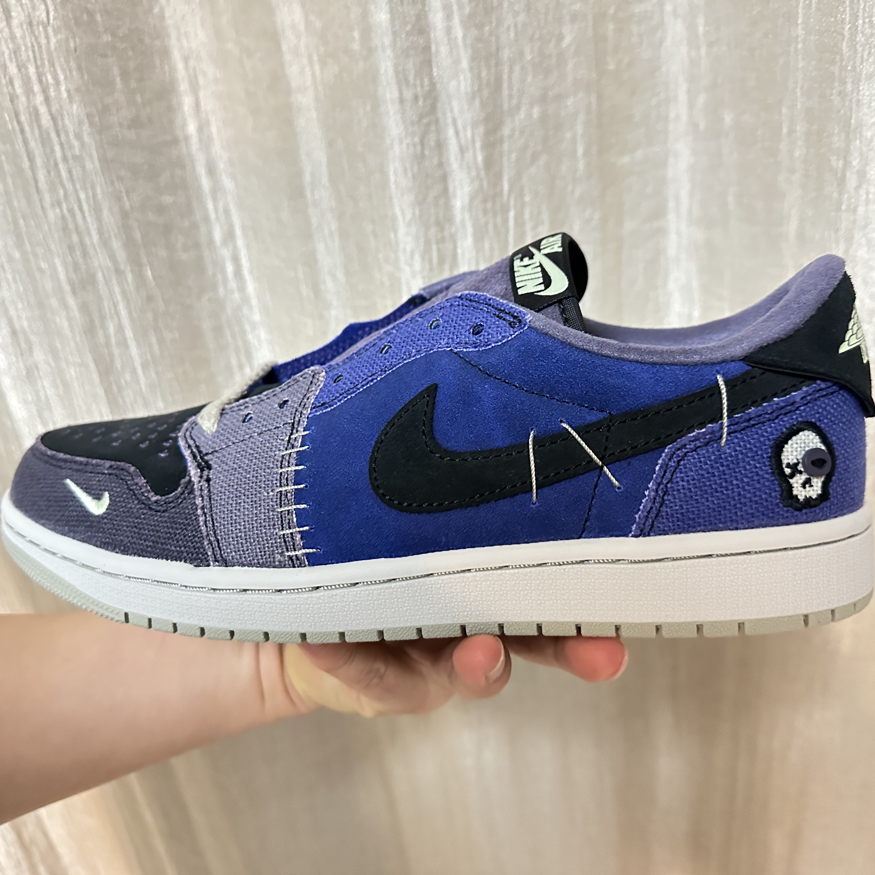 Jordan 1 x Zion Williamson Retro Low OG Regency Purple and Dark Raisin 착용 스타일