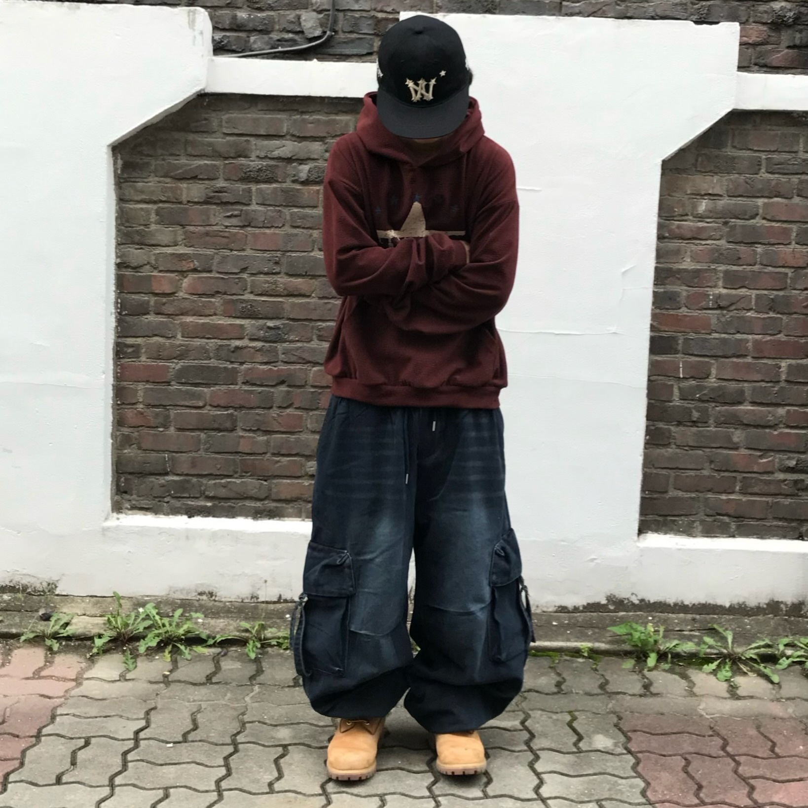 Timberland Premium 6 inch Waterproof Boot Wheat Nubuck - Wide, Aoiro 6-Panel Bone A/N Cap Black 착용 스타일 - 3