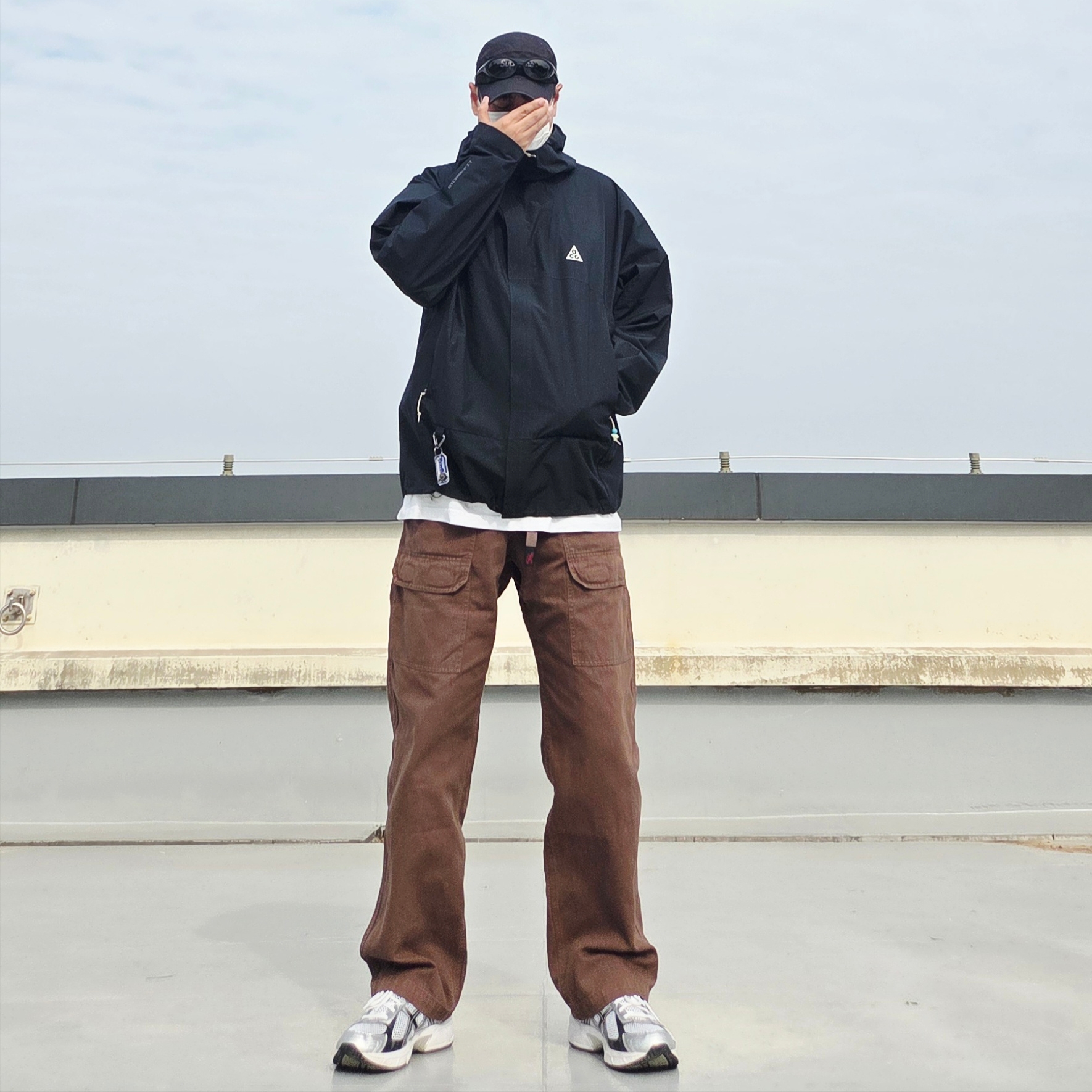 Oakley Eye Jacket Redux Matte Black Frame Prizm Grey Lenses High Bridge Fit, Nike ACG Storm-Fit ADV Cascade Rains Full Zip Jacket Black - Asia 착용 스타일 - 3